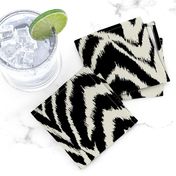 wild ikat Black and white