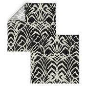 wild ikat Black and white