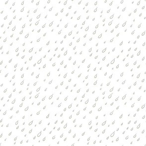 F21 006+09 '1'2 M - Pastel Rain Drops white 