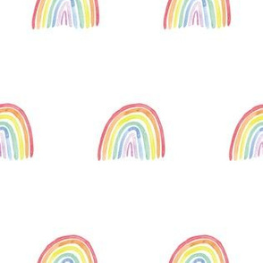 Bright watercolor rainbows for babies, kids and nursery wallpaper. perfect for children's wear