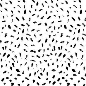 Black on white textured confetti, monochrome, mark, spot, dots, wallpaper, speckle, sprinkle