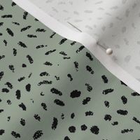 green and black textured confetti, speckle, spots, sprinkle, monochrome