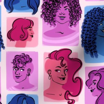Girls n' Curls (Pink, Purple, Blue)