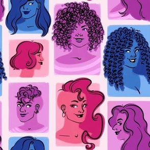 Girls n' Curls (Pink, Purple, Blue)