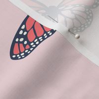 Strawberry Pink Monarch Butterfly Smallest
