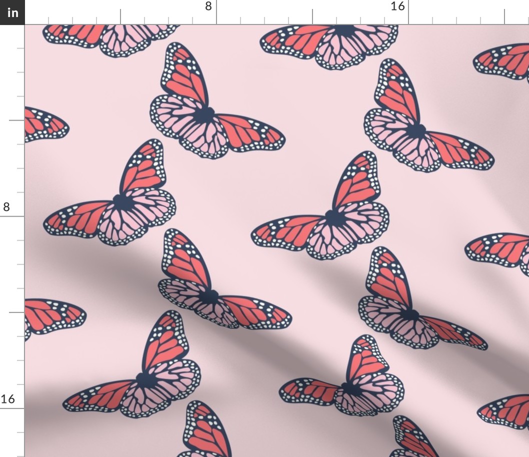 Strawberry Pink Monarch Butterfly Smallest