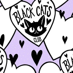 Black Cats Club - Purple Large