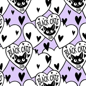 Black Cats Club - Purple Small