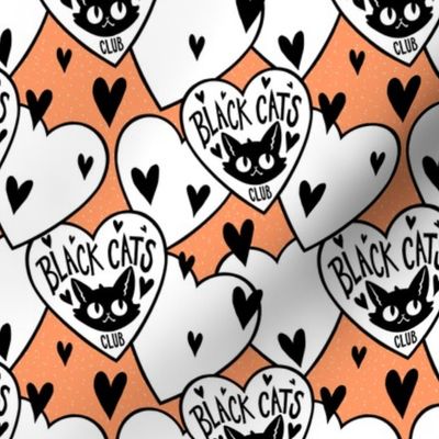 Black Cats Club - Orange Small