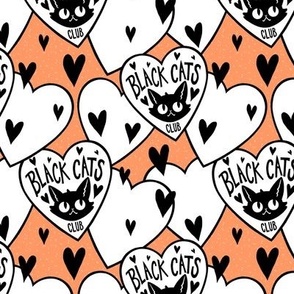 Black Cats Club - Orange Small