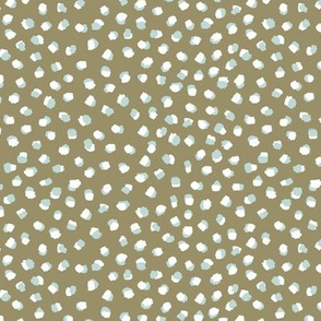 Large Boho Dots Fabric by the Yard Muted Earth Tones Polka Dot