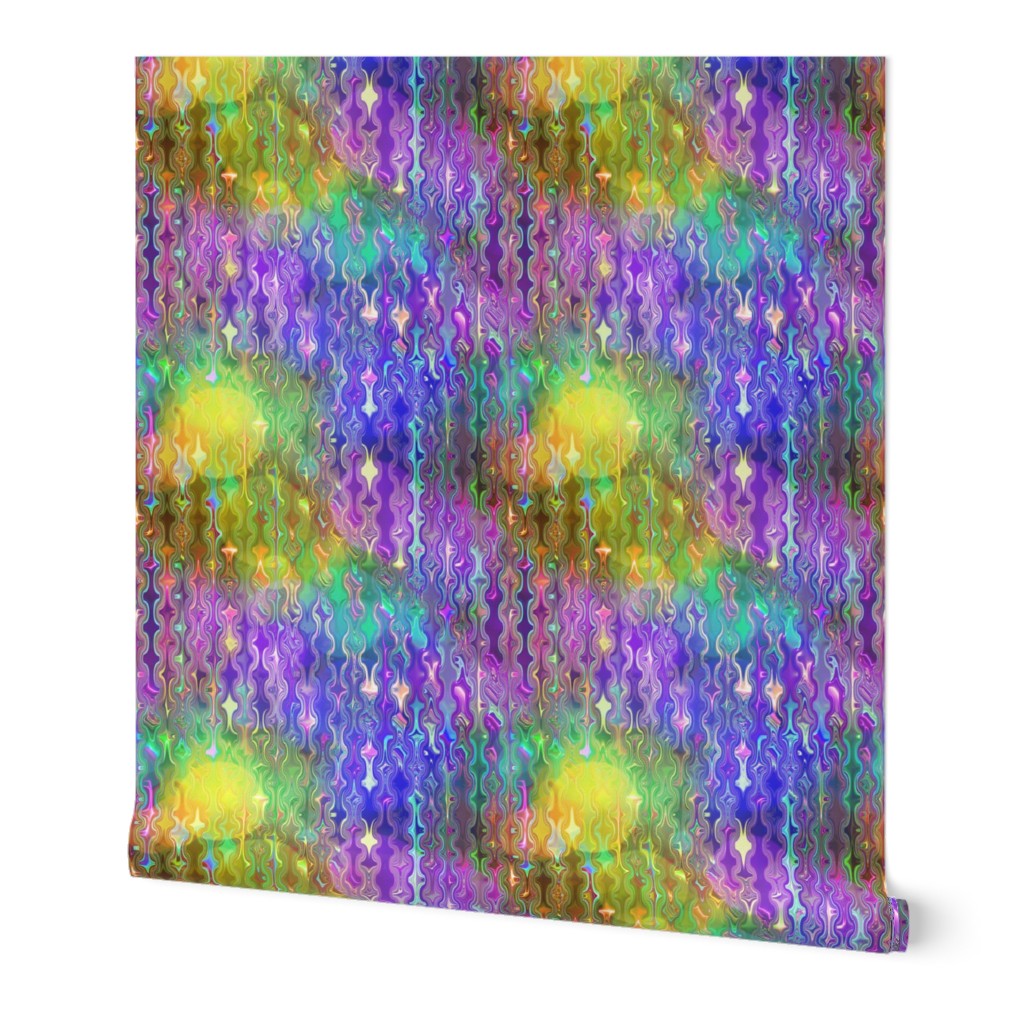 disco bokeh lights purple yellow green psmge