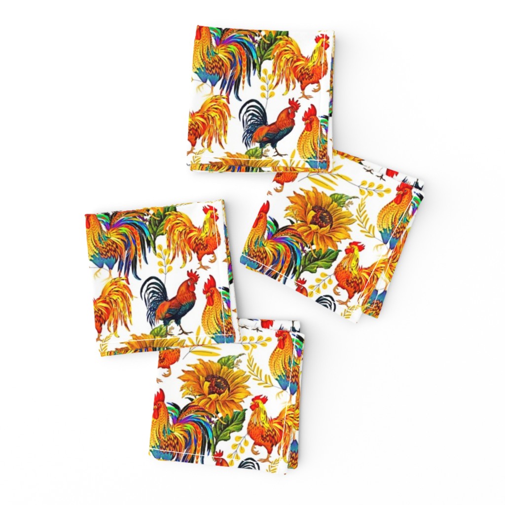 sunflower rooster seamless final