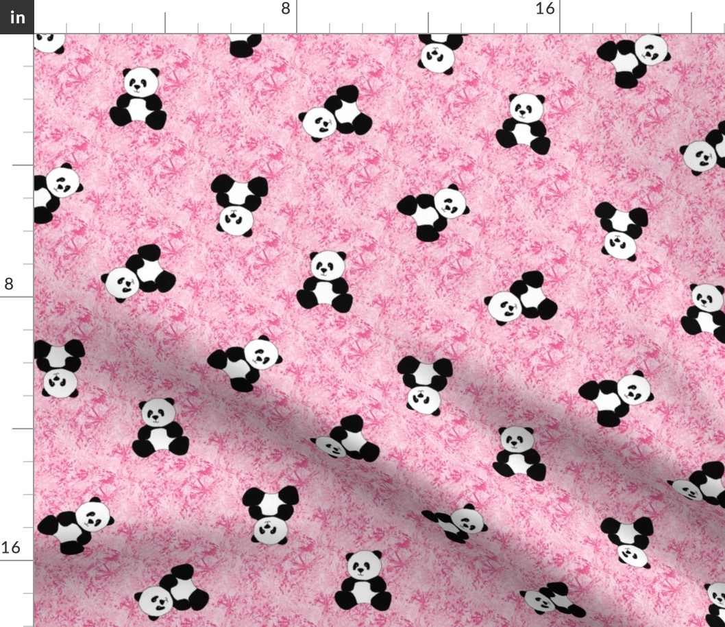 Panda Tumbles - Strawberry Pink