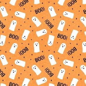 (small scale) Ghost - Boo! - light orange halloween - LAD21