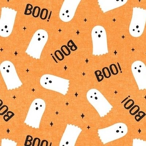 Ghost - Boo! - light orange halloween - LAD21