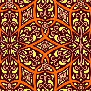 ornamental- yellow brown orange