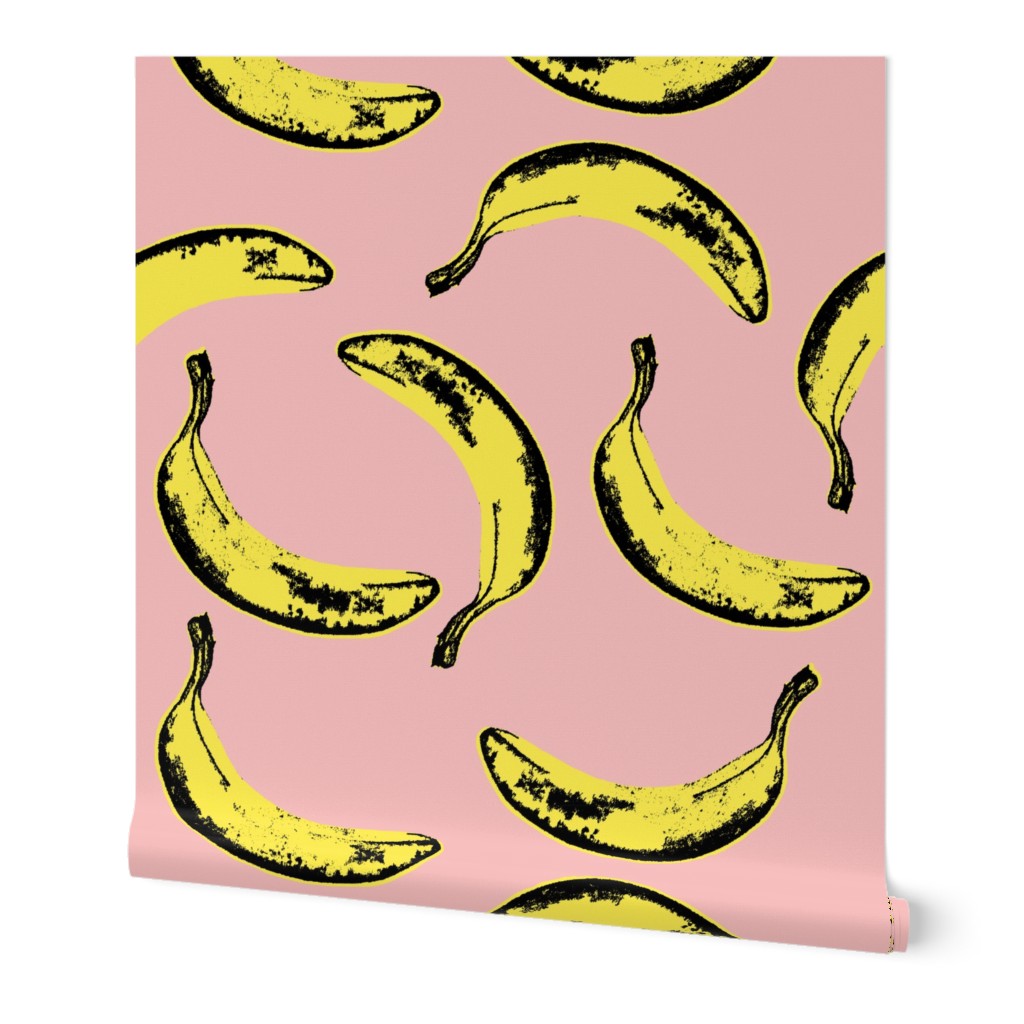 Pop Art Bananas Wallpaper | Spoonflower