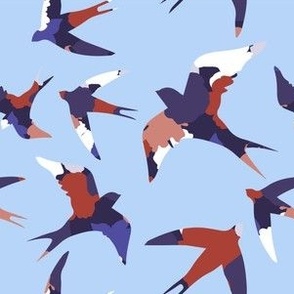 Colorful Swallows