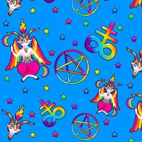 Baphomet Scatter Blue