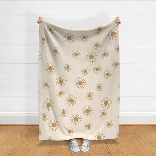 Sunshine suns - JUMBO SIZE - Cream & tan ochre