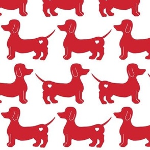 Red dachshund pattern