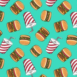 Fast Food Fabric, Wallpaper and Home Decor | Spoonflower