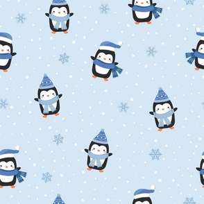 Holiday Winter Penguins