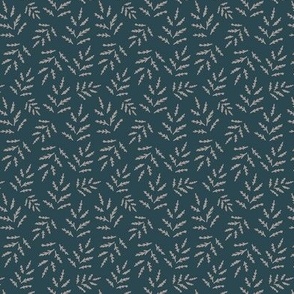 leaf veins dark teal and gray small scale