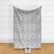 Wild organic speckles and spots animal print boho black marks on crisp white