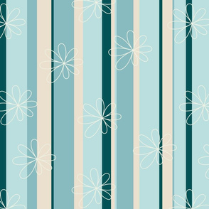 Stripes and Flowers in light colors