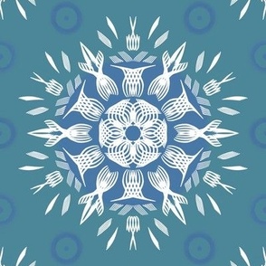 folk ornament snowflake mandala