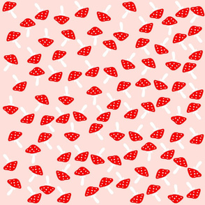 Cute Toadstool Mushrooms Pattern