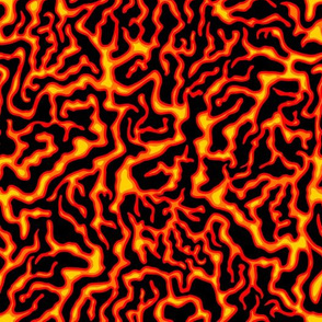 Hot Lava Abstract Pattern 