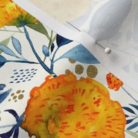 marigold garden-watercolor-natural