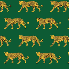 Leopards - Large - Emerald Green