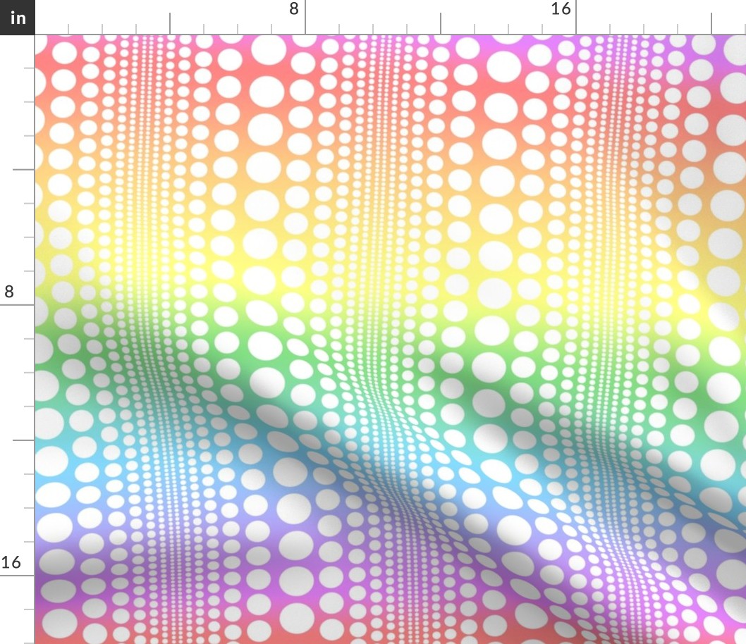 Rainbow Infinity Polka Dots