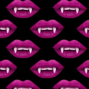 Vampire pink Lips - black