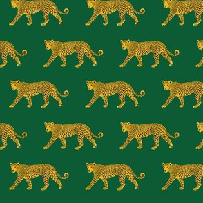 Leopards - Small - Emerald Green