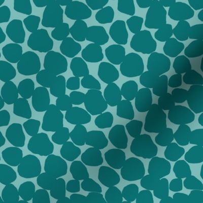 Blobby Spots // Sea Glass and Teal