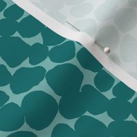 Blobby Spots // Sea Glass and Teal