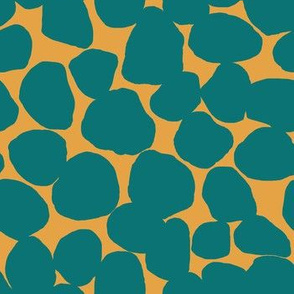 Blobby Spots // Teal and Turmeric 