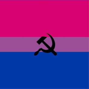 Bisexual with Communist logo