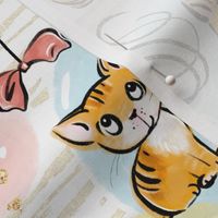 Cute kittens, cats, red cats, ginger cat, for kids, pets, funny, cheerful, playful, bright, cute animals, kittens, tiger, cute pets