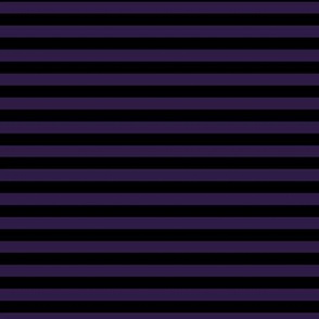 Horizontal Bengal Stripe Pattern - Deep Violet and Black