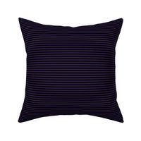 Small Horizontal Bengal Stripe Pattern - Deep Violet and Black
