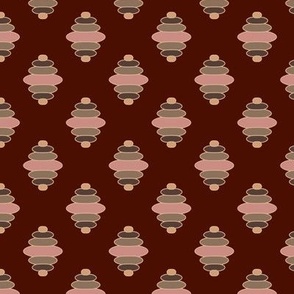 Rhombuses, abstract, minimalistic design, abstract pattern, geometric, red brown, geometric shapes, patchwork, patchwork pattern, warm palette, beige brown, simplicity pattern, simplicity design.