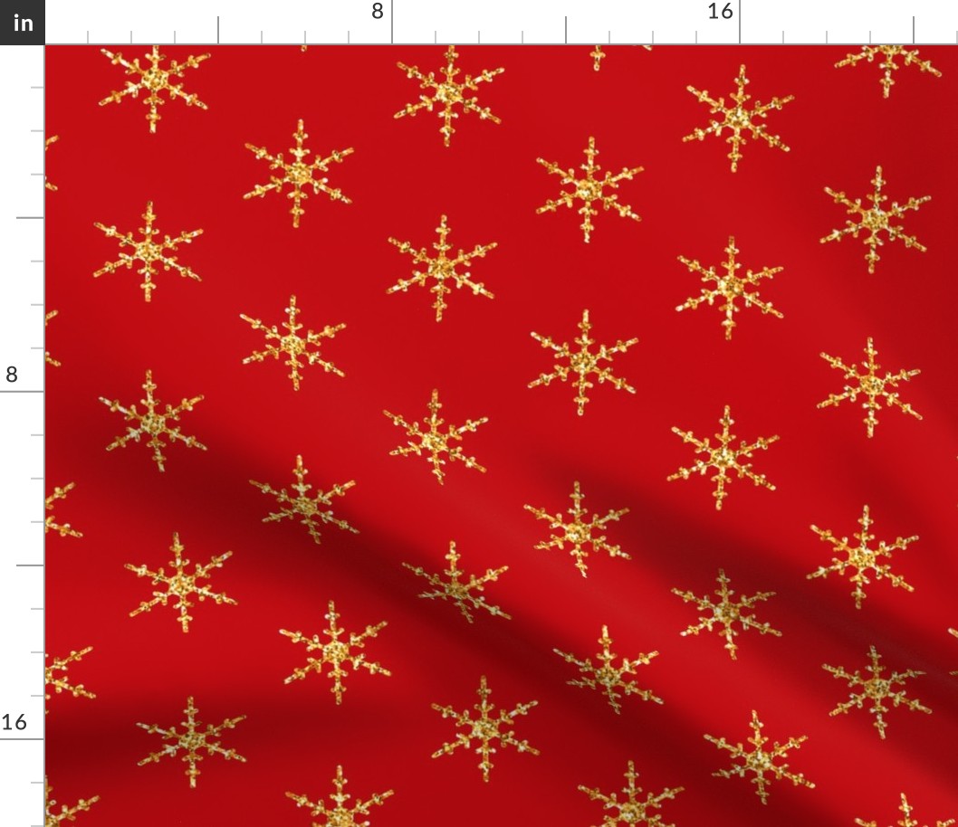 Christmas pattern, golden snowflakes, Christmas, large snowflakes, gold glitter, red and gold, magenta, Christmas decor, Christmas holidays, Christmas glitter, snowflake glitter, Christmas design, Christmas decoration, bright