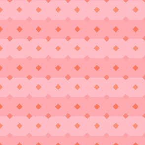 Strawberry orange, geometric pattern, rhombuses, striped, horizontally striped, wide stripes, abstract, abstract design, strawberry pink, pink, pink stripes, yummy, popsicles kids pattern, girl baby, baby nursery, baby things.. 
