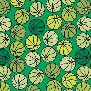 Basketballs Green